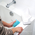 Factory manufacture various kitchen plastic sink caddy sponge holder with drain pan